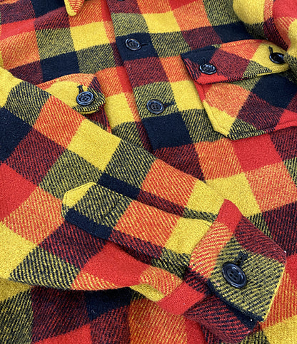 archive／A BATHING APE アベイシングエイプ ウールチェックCPOシャツジャケット 90-00S メンズ SIZE L アルシーヴ