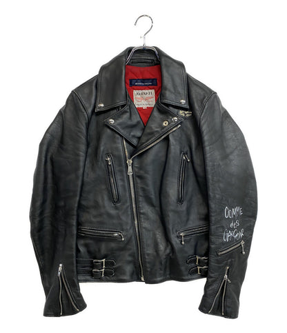COMME des GARCONS × LEWIS LEATHERS ルイスレザーズ ダブルライダースジャケット KZ-J001 メンズ SIZE 38 コムデギャルソン