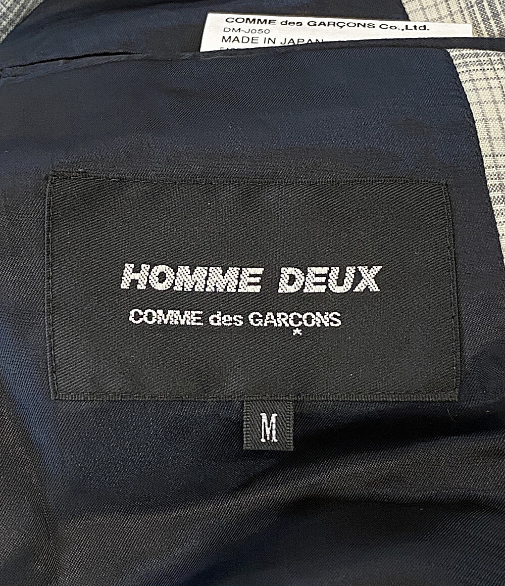 美品 COMME des GARCONS HOMME DEUX オムドゥ テーラードジャケット 24SS DM-J050 メンズ SIZE M コムデギャルソン