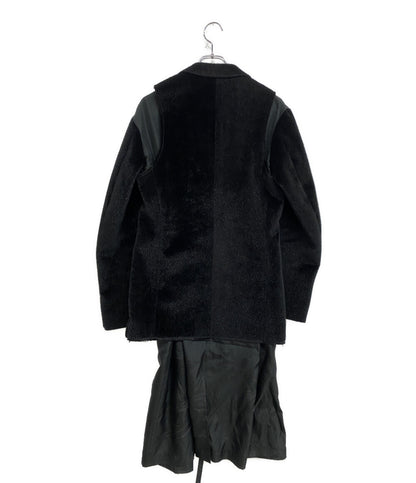 COMME des GARCONS HOMME PLUS ジャケット レイヤード フェイクファー 切替 19AW PD-J039 メンズ SIZE XS コムデギャルソンオムプリュス