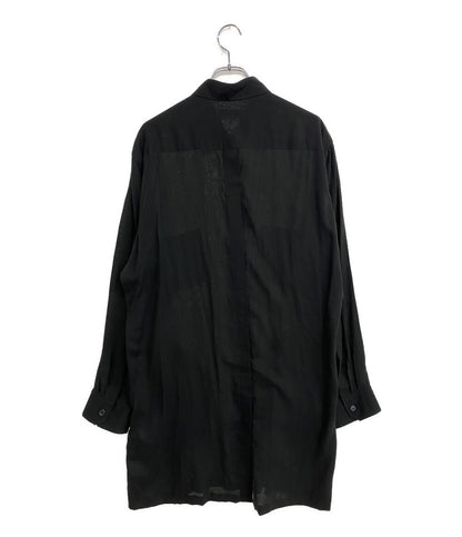 YOHJI YAMAMOTO POUR HOMME 長袖シャツ CELLLOSE LAWN BACK OPEN BLOUSE 25AW HL-B06-200 メンズ SIZE 2 ヨウジヤマモトプールオム
