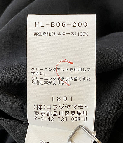 YOHJI YAMAMOTO POUR HOMME 長袖シャツ CELLLOSE LAWN BACK OPEN BLOUSE 25AW HL-B06-200 メンズ SIZE 2 ヨウジヤマモトプールオム