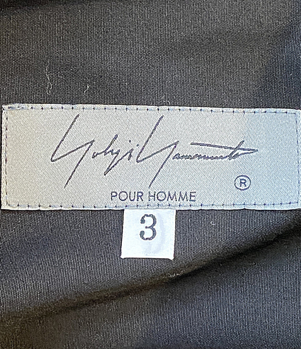 YOHJI YAMAMOTO POUR HOMME 長袖シャツ BROAD STANDARD BIG SHIRT 25AW HL-B01-001 メンズ SIZE 3 ヨウジヤマモトプールオム