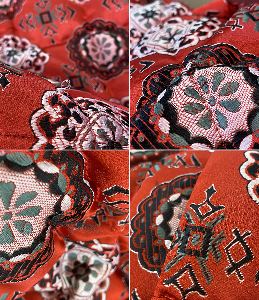 COMME des GARCONS 総柄中綿コート 25SS GO-J034 レディース SIZE L コムデギャルソン