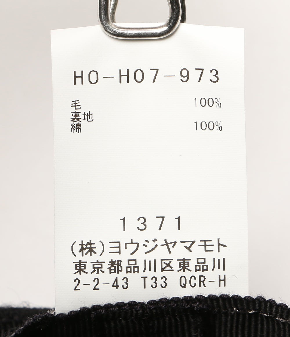 美品 YOHJI YAMAMOTO POUR HOMME フラノキャスケット 24AW HO-H07-973 メンズ SIZE 3 ヨウジヤマモトプールオム