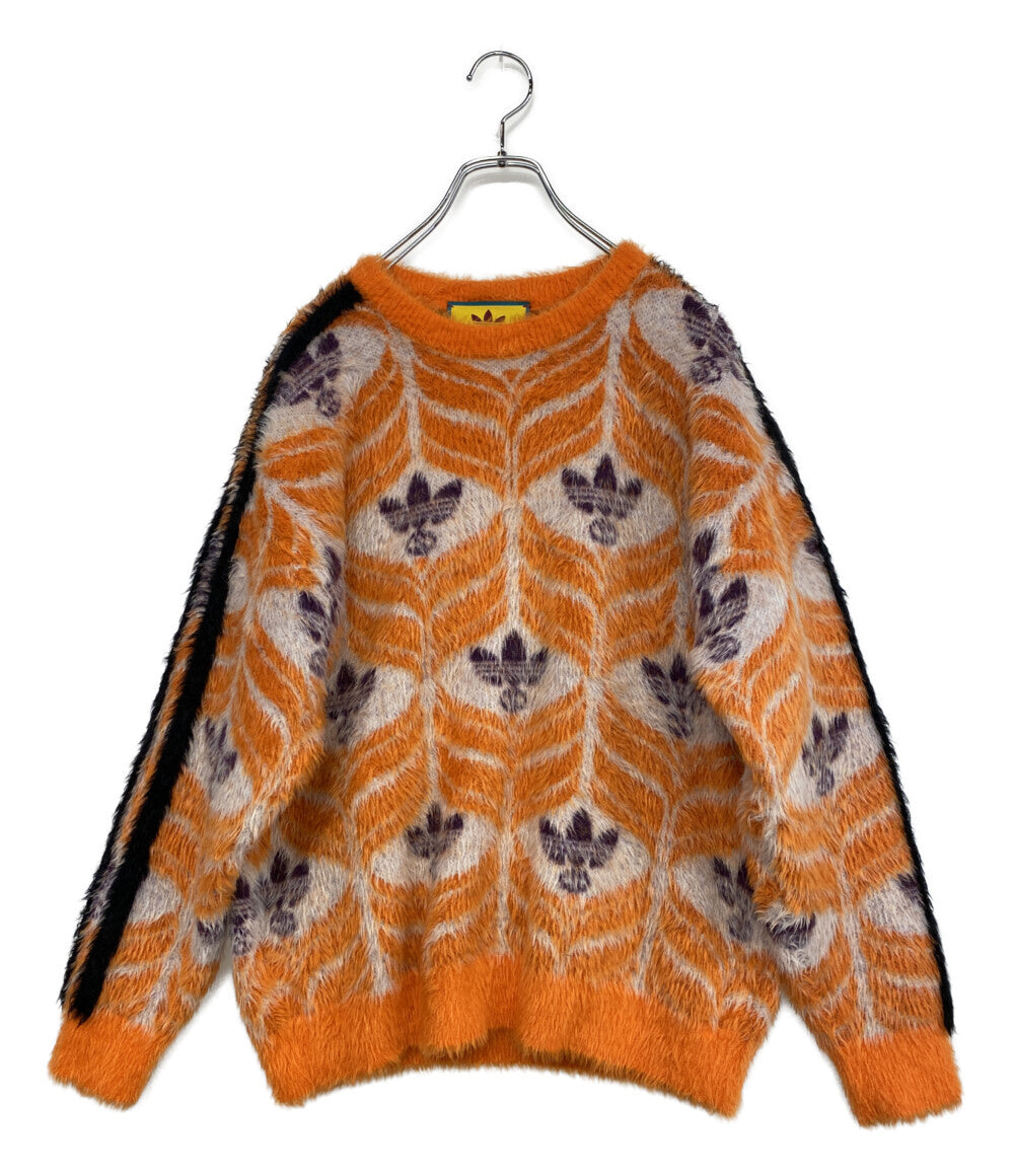 GUCCI×Adidas アディダス 総柄シャギーニット 722850 メンズ SIZE L グッチ