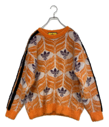 GUCCI×Adidas アディダス 総柄シャギーニット 722850 メンズ SIZE L グッチ