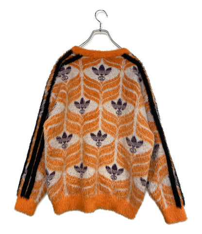 GUCCI×Adidas アディダス 総柄シャギーニット 722850 メンズ SIZE L グッチ