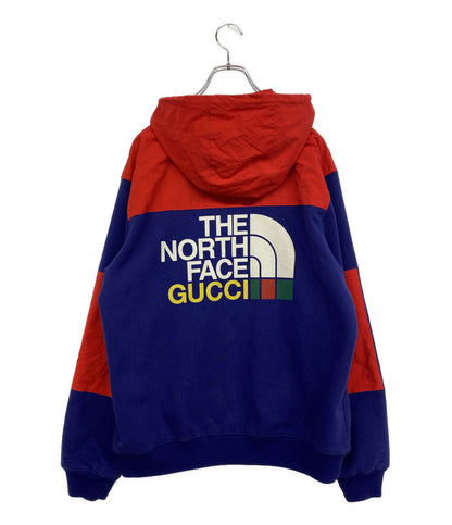 THE NORTH FACE×GUCCI グッチ バイカラージップアップパーカー 671462 メンズ SIZE S ザ・ノースフェイス