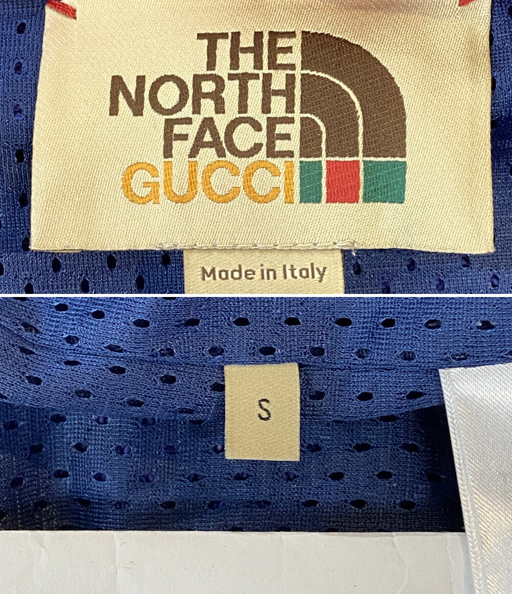 THE NORTH FACE×GUCCI グッチ バイカラージップアップパーカー 671462 メンズ SIZE S ザ・ノースフェイス