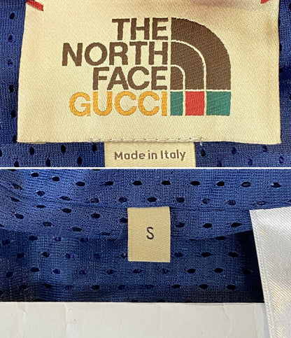 THE NORTH FACE×GUCCI グッチ バイカラージップアップパーカー 671462 メンズ SIZE S ザ・ノースフェイス