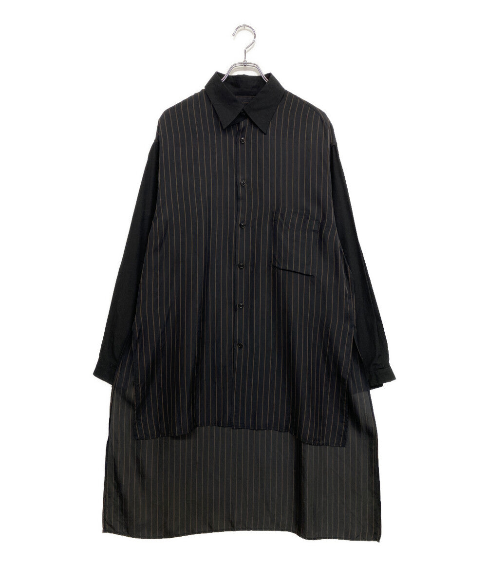 YOHJI YAMAMOTO POUR HOMME スタッフシャツコート ストライプ 18SS メンズ SIZE 3 ヨウジヤマモトプールオム