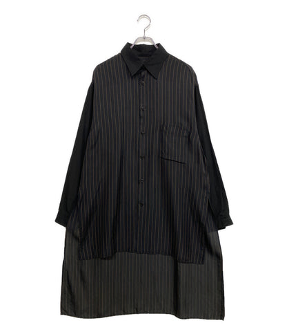 YOHJI YAMAMOTO POUR HOMME スタッフシャツコート ストライプ 18SS メンズ SIZE 3 ヨウジヤマモトプールオム