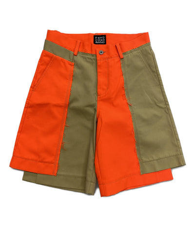美品 Feng Chen WANG ドッキングデザインワイドショーツ PHFD-BM-1010 メンズ SIZE M フェン・チェン・ワン