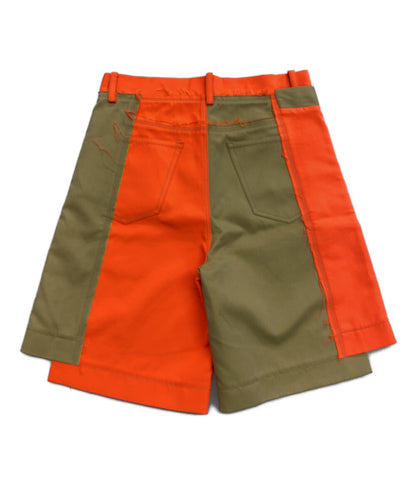 美品 Feng Chen WANG ドッキングデザインワイドショーツ PHFD-BM-1010 メンズ SIZE M フェン・チェン・ワン