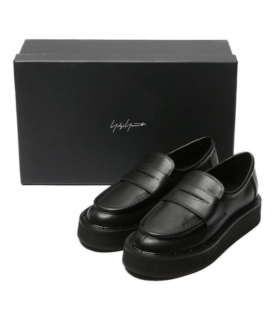 美品 REGULATION Yohji Yamamoto レギュレーションヨウジヤマモト プラットフォームローファー 23AW FM-E55-760 レディース SIZE 2