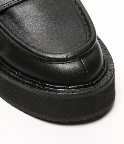 美品 REGULATION Yohji Yamamoto レギュレーションヨウジヤマモト プラットフォームローファー 23AW FM-E55-760 レディース SIZE 2