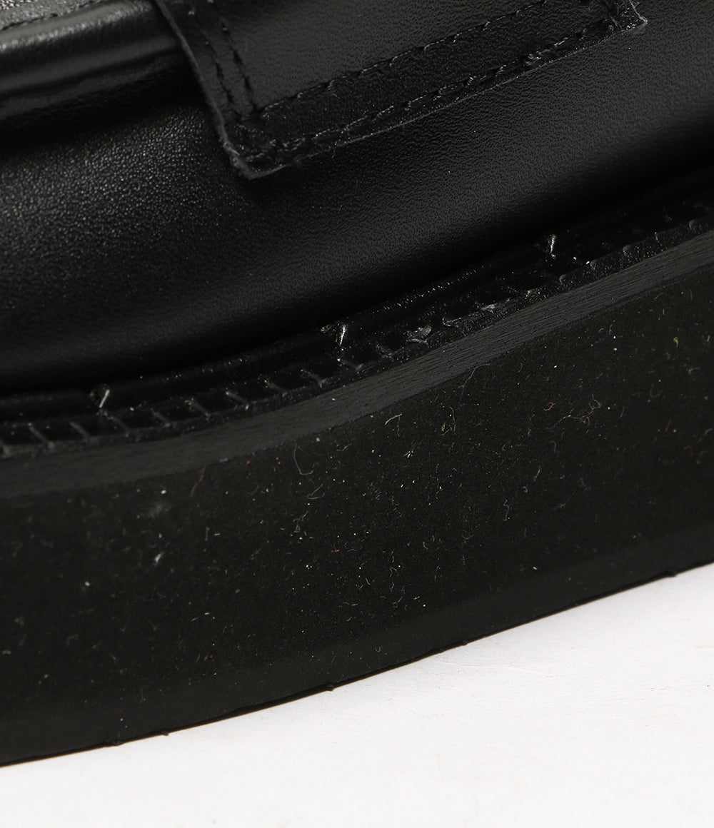 美品 REGULATION Yohji Yamamoto レギュレーションヨウジヤマモト プラットフォームローファー 23AW FM-E55-760 レディース SIZE 2