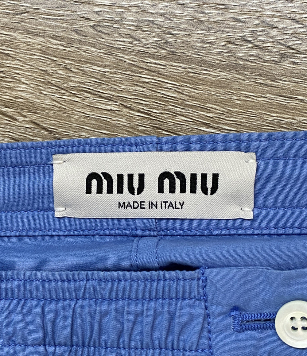MIU MIU ポプリンパジャマパンツ MP1829 レディース SIZE 40 ミュウ ミュウ