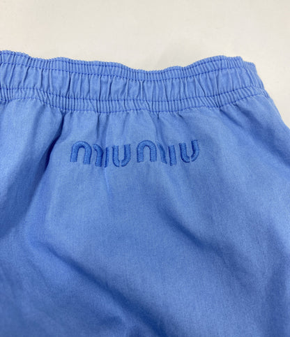MIU MIU ポプリンパジャマパンツ MP1829 レディース SIZE 40 ミュウ ミュウ