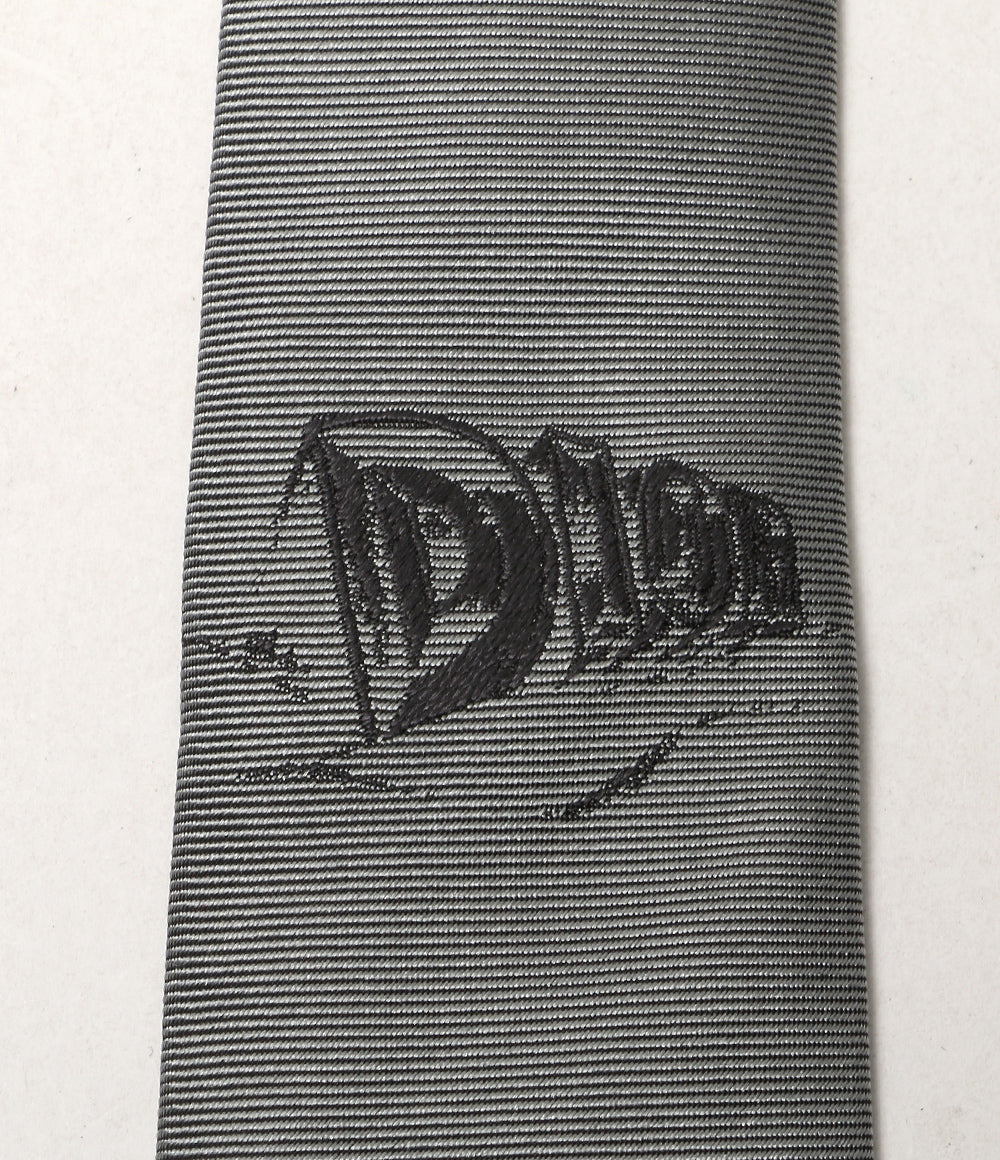 美品 Dior HOMME ネクタイ グラフィックロゴ刺繍ネクタイ メンズ ディオールオム