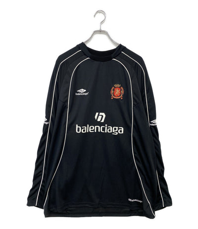 美品 BALENCIAGA メッシュテクニカルジャージ PARIS SOCCER サッカーシリーズ 24SS メンズ SIZE L バレンシアガ