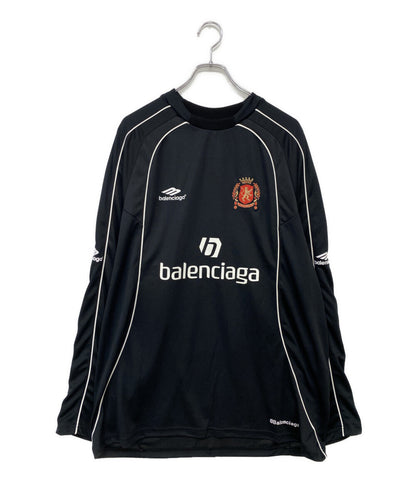 美品 BALENCIAGA メッシュテクニカルジャージ PARIS SOCCER サッカーシリーズ 24SS メンズ SIZE L バレンシアガ