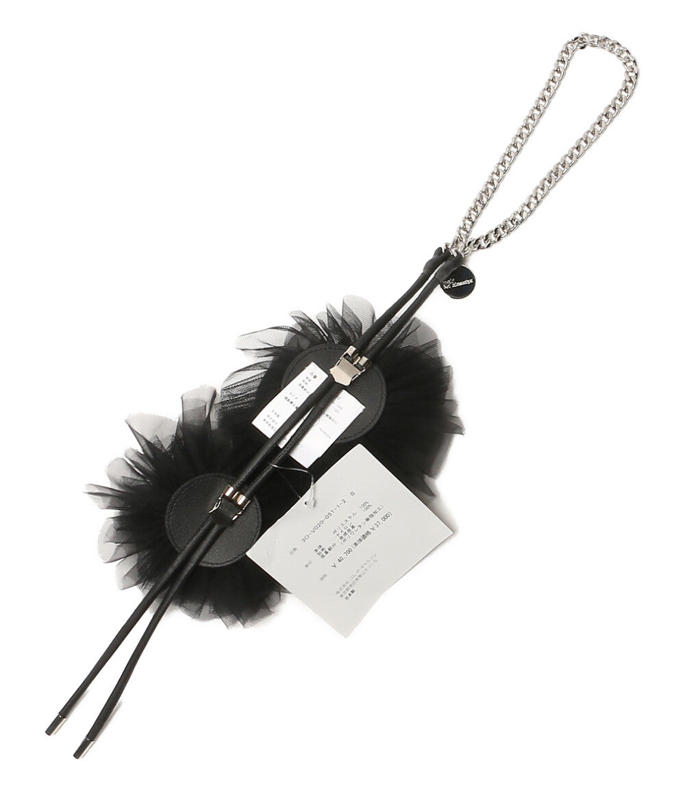 美品 noir kei ninomiya ナイロンチュール フラワーコサージュ ループタイ 25SS 3O-V020 レディース SIZE S ノワールケイニノミヤ