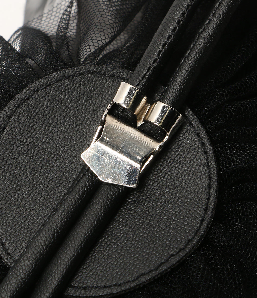 美品 noir kei ninomiya ナイロンチュール フラワーコサージュ ループタイ 25SS 3O-V020 レディース SIZE S ノワールケイニノミヤ