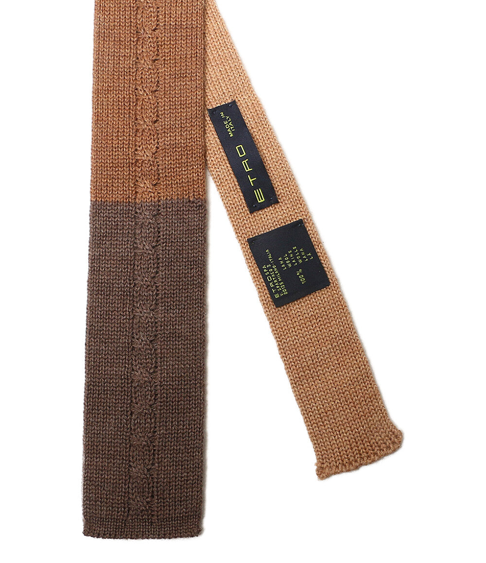 美品 ETRO ラマウールニットタイ メンズ エトロ