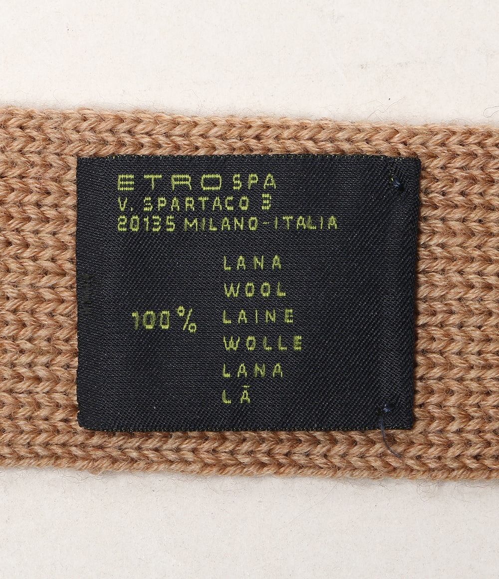 美品 ETRO ラマウールニットタイ メンズ エトロ