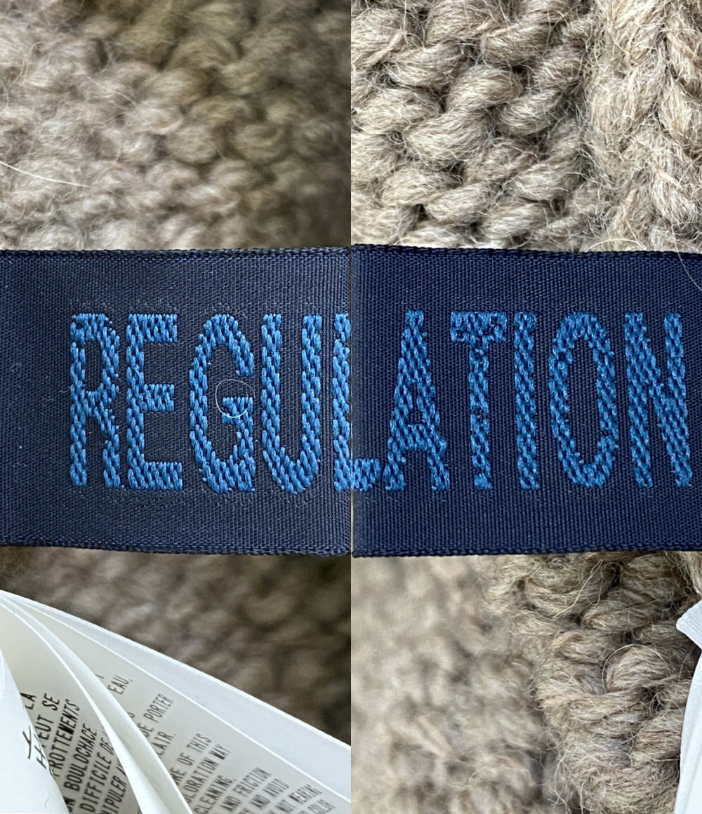 美品 YOHJI YAMAMOTO FEMME REGULATION レギュレーション フリンジウールカーディガン 23AW レディース SIZE 2 ヨウジヤマモトファム