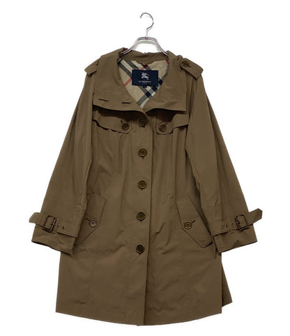 BURBERRY London ノバチェック ファーデザインダウンコート 00s レディース SIZE 44 バーバリーロンドン