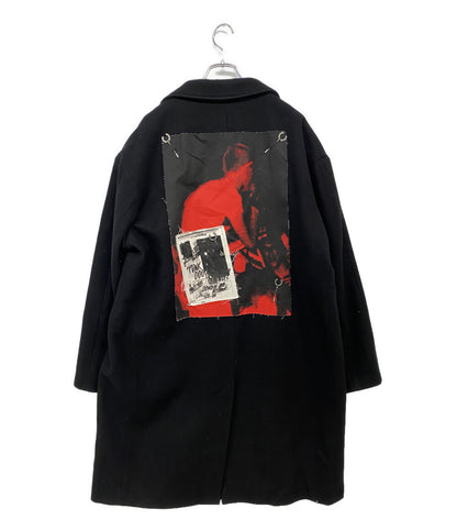 RAF SIMONS × FRED PERRY フレッドペリー コート Printed Patch Oversized Wool Coat 20AW メンズ SIZE M ラフシモンズ