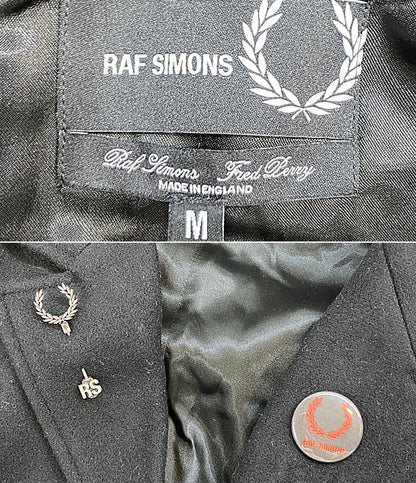 RAF SIMONS × FRED PERRY フレッドペリー コート Printed Patch Oversized Wool Coat 20AW メンズ SIZE M ラフシモンズ