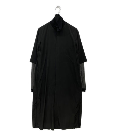 Y's 長袖ワンピース TRIACETATE POLYESTER LAYERED SHIRT 23SS YZ-B41-530 レディース SIZE 2 ワイズ