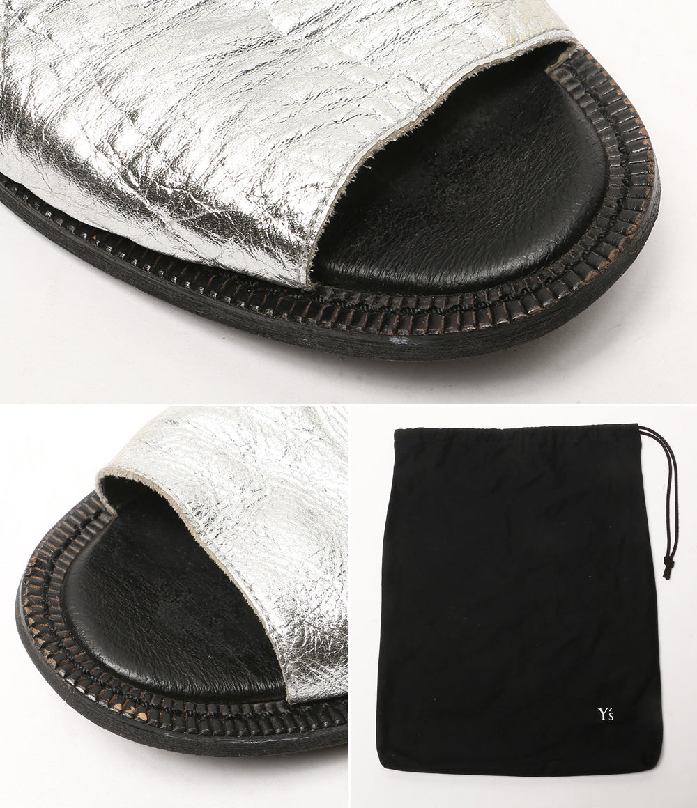 Y's サンダル SOFT LEATHER DRAPE SANDALS 25SS YP-E05-713 レディース SIZE 5 ワイズ