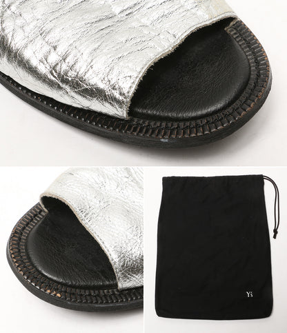 Y's サンダル SOFT LEATHER DRAPE SANDALS 25SS YP-E05-713 レディース SIZE 5 ワイズ