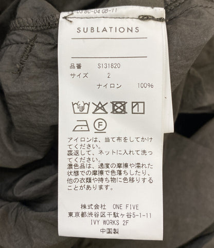 美品 SUBLATIONS つなぎ WASHER NYLON TRANSFORM JUMPSUIT メンズ SIZE 2 サブレーション
