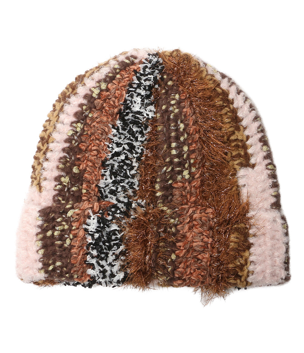美品 Supreme ニット帽 tinsel stripe beanie レディース シュプリーム