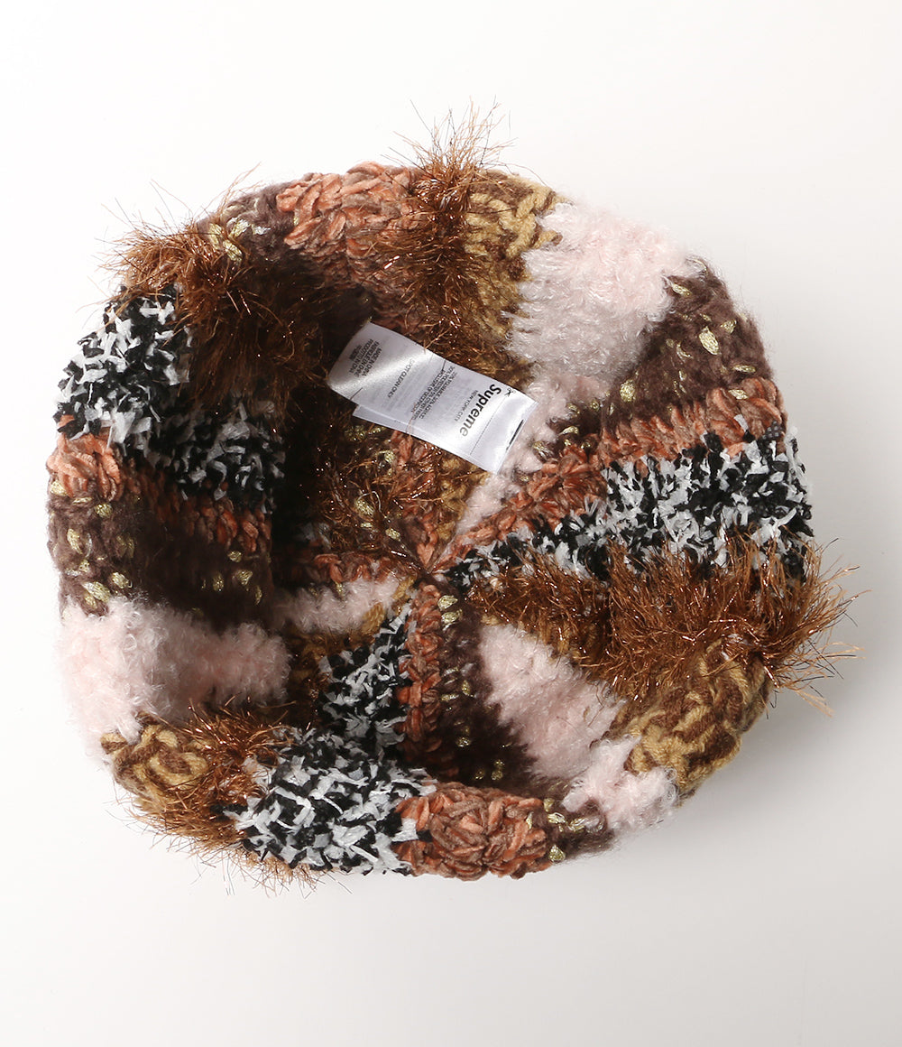 美品 Supreme ニット帽 tinsel stripe beanie レディース シュプリーム