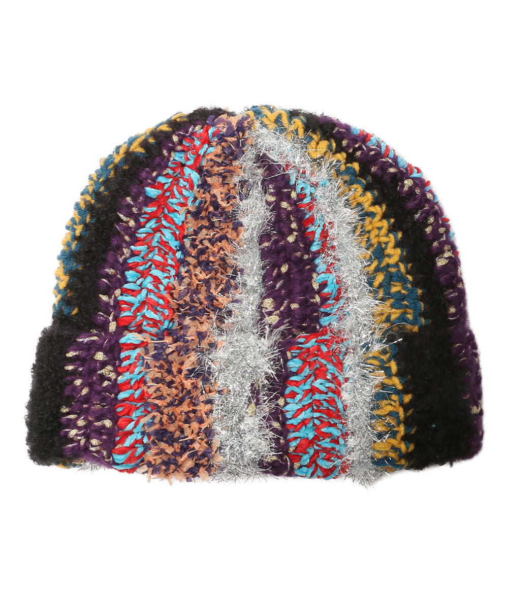 Supreme ニット tinsel stripe beanie multi レディース シュプリーム
