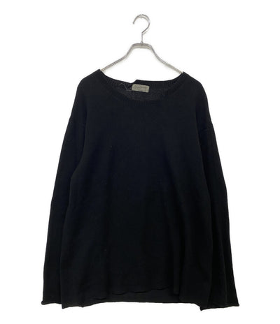 YOHJI YAMAMOTO POUR HOMME 襟デザイン長袖ニット 19AW HC-K15-192 メンズ SIZE 3 ヨウジヤマモトプールオム