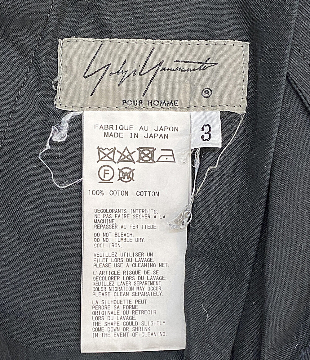 YOHJI YAMAMOTO POUR HOMME パンツ Zip Cargo Pants 19AW メンズ SIZE 3 ヨウジヤマモトプールオム