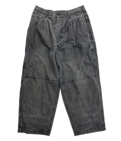 YOHJI YAMAMOTO POUR HOMME パンツ MILITARY UNEVEN DYE PRINT PLEATS PANTS 22AW メンズ SIZE 2 ヨウジヤマモトプールオム