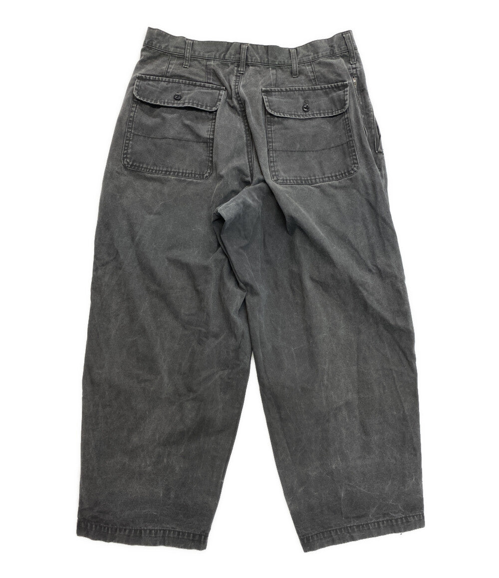 YOHJI YAMAMOTO POUR HOMME パンツ MILITARY UNEVEN DYE PRINT PLEATS PANTS 22AW メンズ SIZE 2 ヨウジヤマモトプールオム