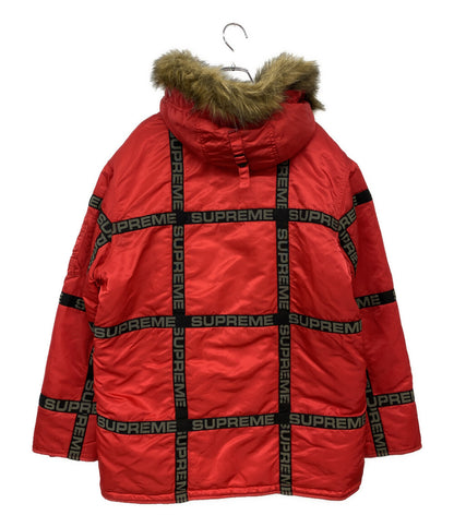 Supreme ダウンジャケット Logo Tape N-3B 18AW メンズ SIZE M シュプリーム