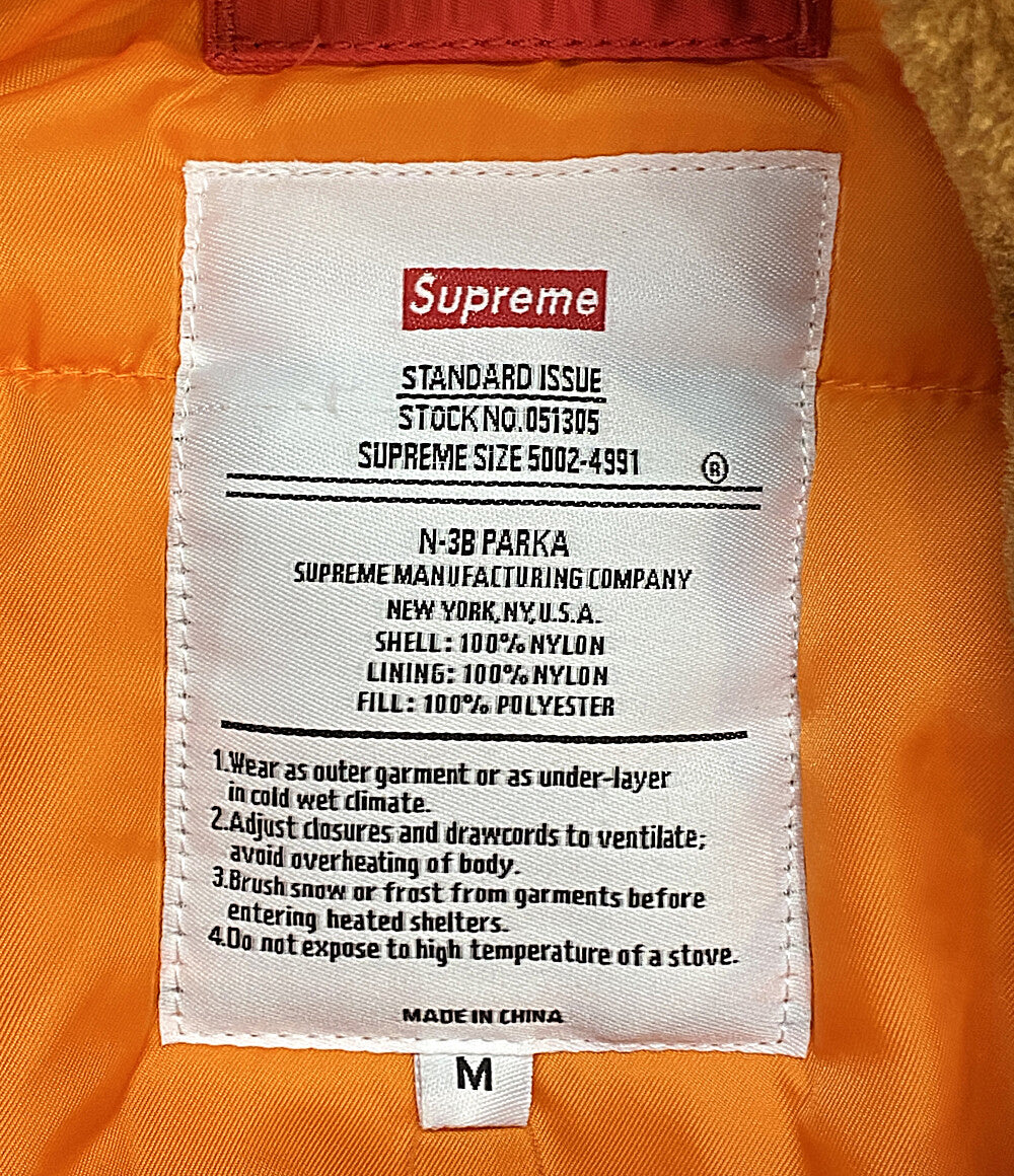 Supreme ダウンジャケット Logo Tape N-3B 18AW メンズ SIZE M シュプリーム