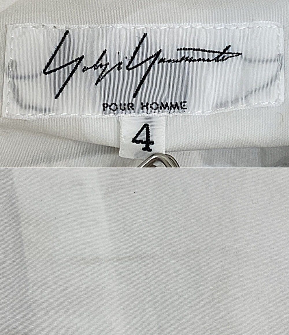 YOHJI YAMAMOTO POUR HOMME 長袖シャツ 襟デザインブロードシャツ 14ss メンズ SIZE 4 ヨウジヤマモトプールオム
