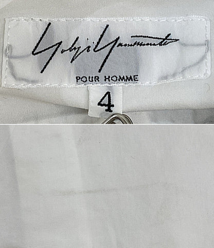 YOHJI YAMAMOTO POUR HOMME 長袖シャツ 襟デザインブロードシャツ 14ss メンズ SIZE 4 ヨウジヤマモトプールオム